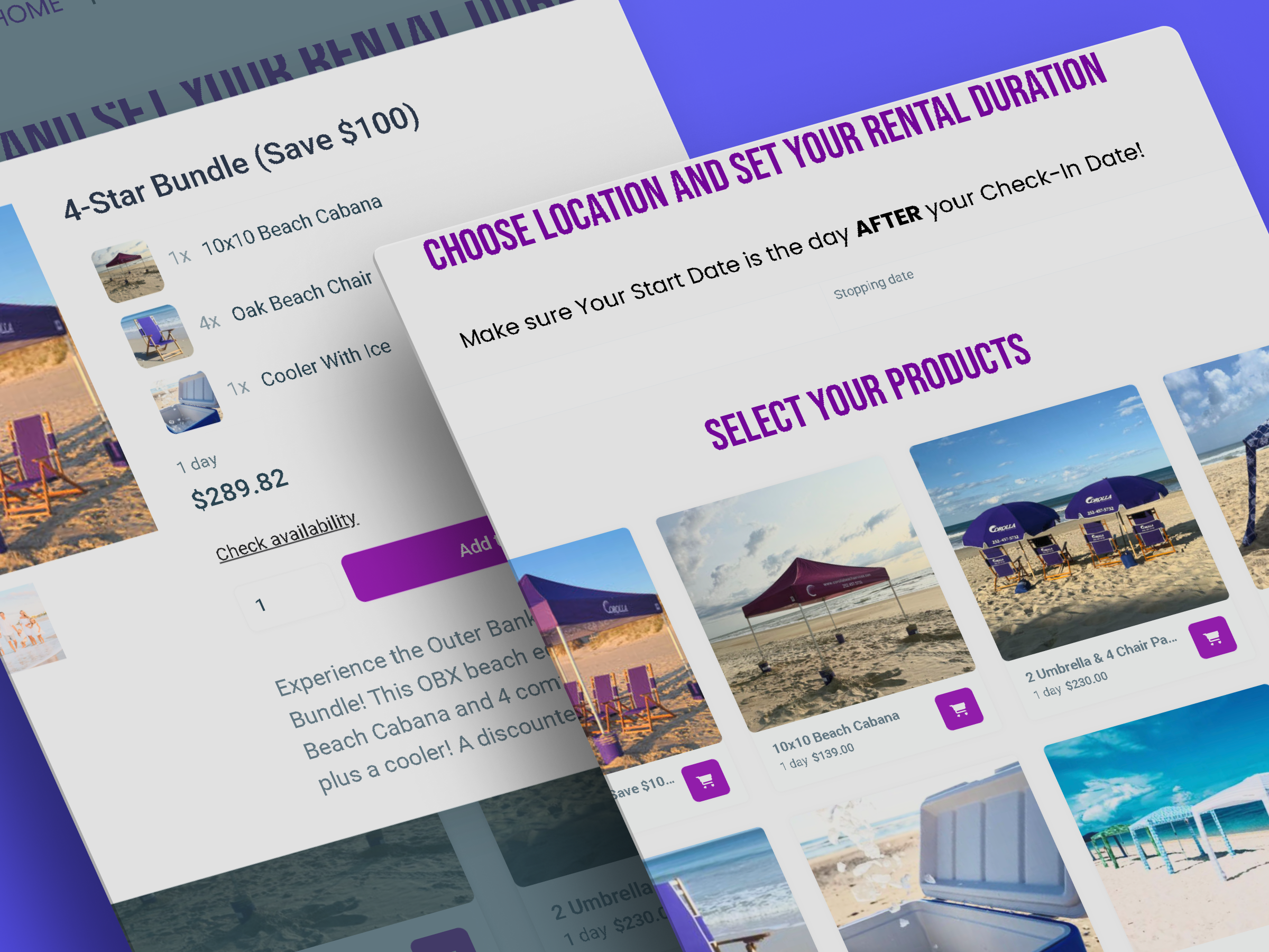 Booking System for Beach Equipment Rentals